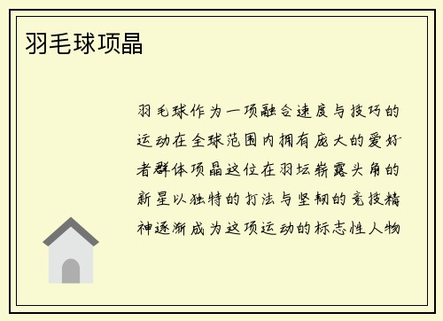 羽毛球项晶